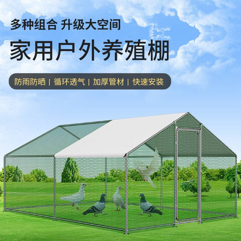 鸡笼子鸡棚家用养殖笼鸽笼大号特大孔雀养鸡笼子防老鼠蛇搭建户外