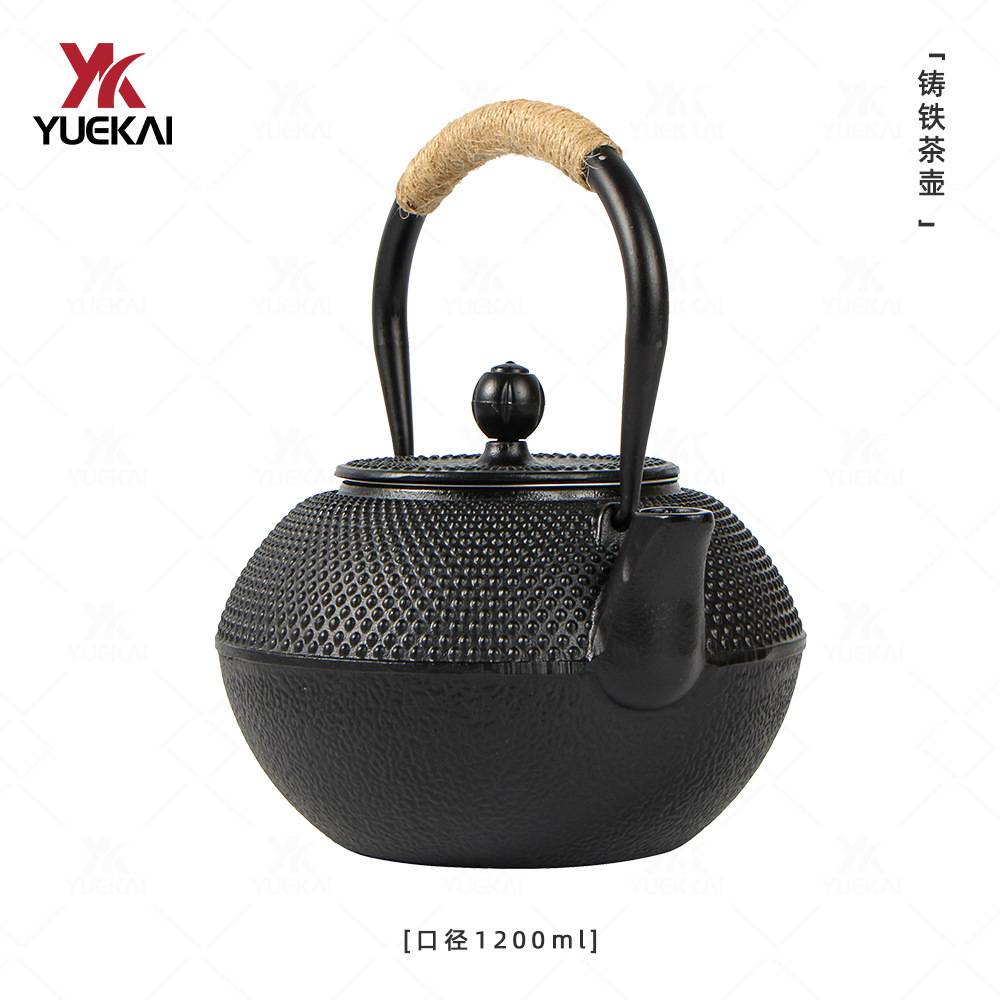 月凯铸铁茶壶家用围炉煮茶铁壶日式手工无涂层烧水壶户外
