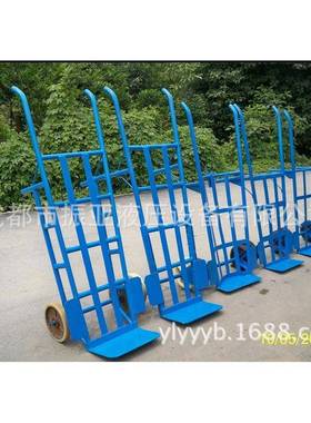 折小推车钢车拖车拉货车推货搬运车花纹板手推车车PTD板平板叠车