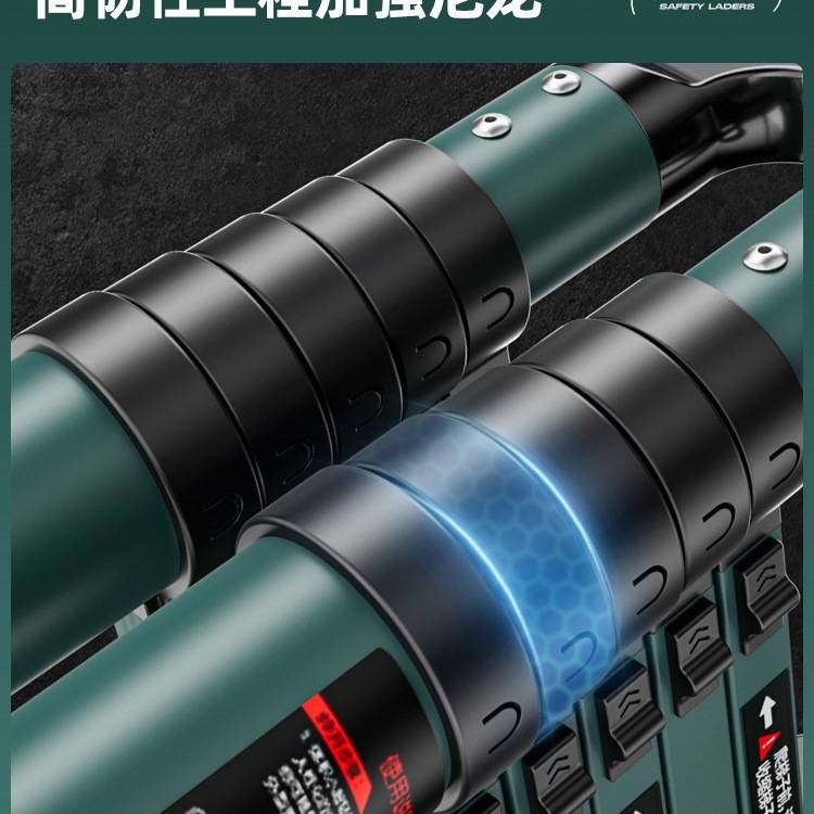 行走梯人字伸缩梯便携式加厚工程折叠梯家用多功能便携升降楼梯子