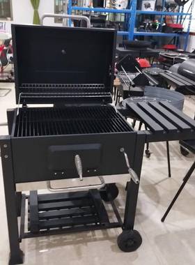 厂直供bq四方炉木DS-29炭大型烧烤炉家庭院聚会烧b肉架大户外烧烤