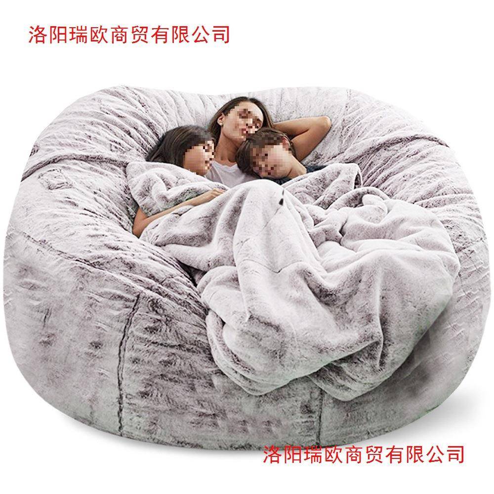 发榻榻袋米新款双人多人懒人沙豆客厅沙发5257257床沙简发约