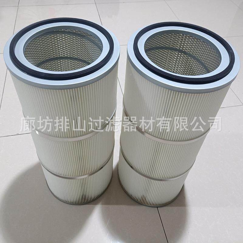 工元业阻燃FWW覆束过滤膜筒喷砂抛丸机设备过滤件不锈钢带滤筒滤