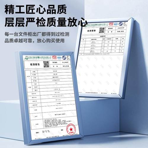 铁皮钢制办公室件柜档案柜资料柜财务凭带矮锁抽证屉柜文储震远高