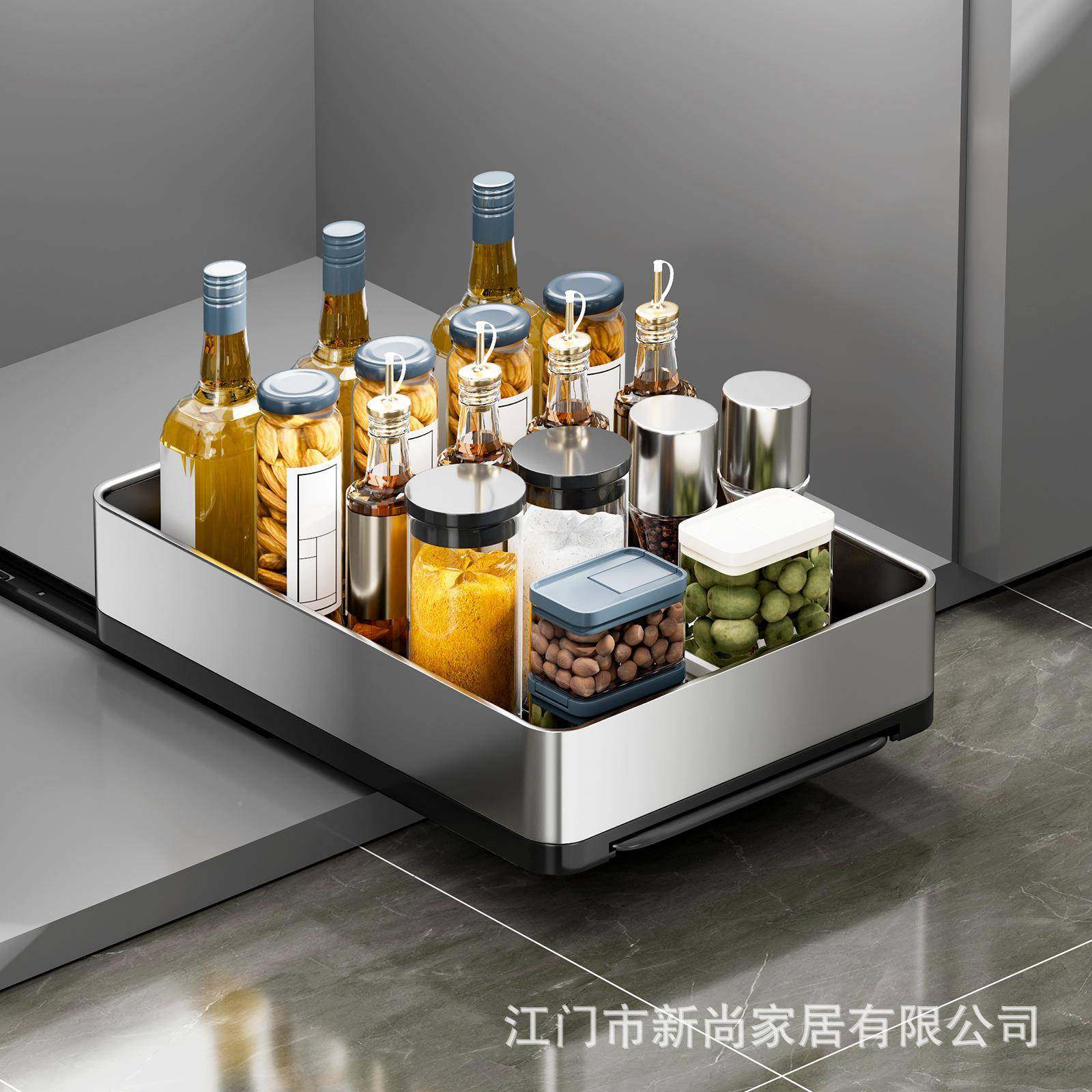 不钢GTF厨房抽拉置收物架碗碟橱纳架柜锈调料托盘厨具拉篮碗盘沥,厨房/烹饪用具,抹布架/厨房清洁收纳架,淘宝优惠券,粉丝福利购,淘宝优惠卷