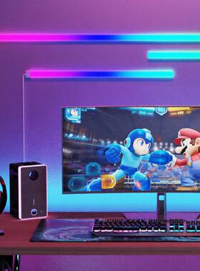 电房间装氛围灯条拾音节奏电桌面墙饰面背景布置rgb脑赛XTH竞博朋