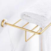头 架源厂 复古全铜免打359孔高端毛巾架卫生间浴巾置物架毛巾