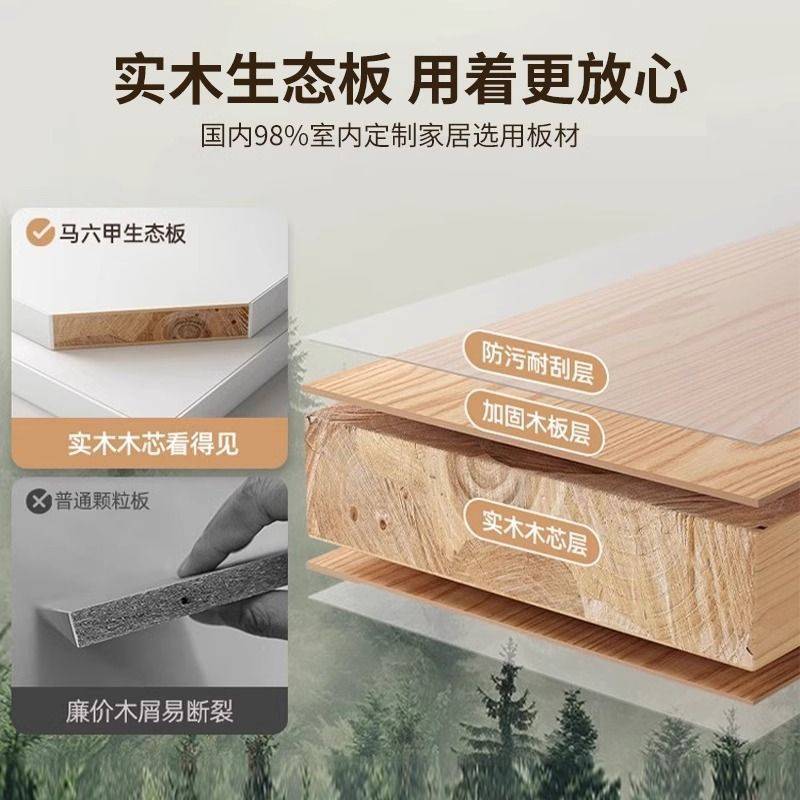 实木书桌书架一体小户型学习桌书柜学生卧室电脑桌台式家用写字桌