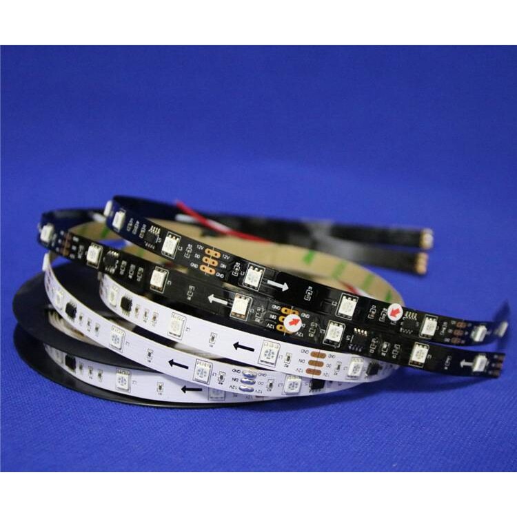 LED全彩10段30灯跑马灯条WS2811IC贴片5050RGB配带控制器5米一卷