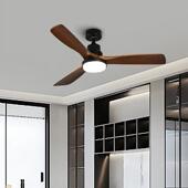 简约复古美式 扇灯餐厅客厅卧风室L57扇E吊灯一体D叶智能静音