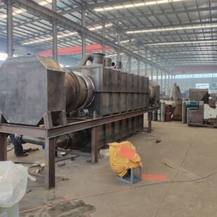 杰阳机械大型滚筒炭化炉可高温碳化棕榈壳杏仁壳椰壳活化炉活性炭