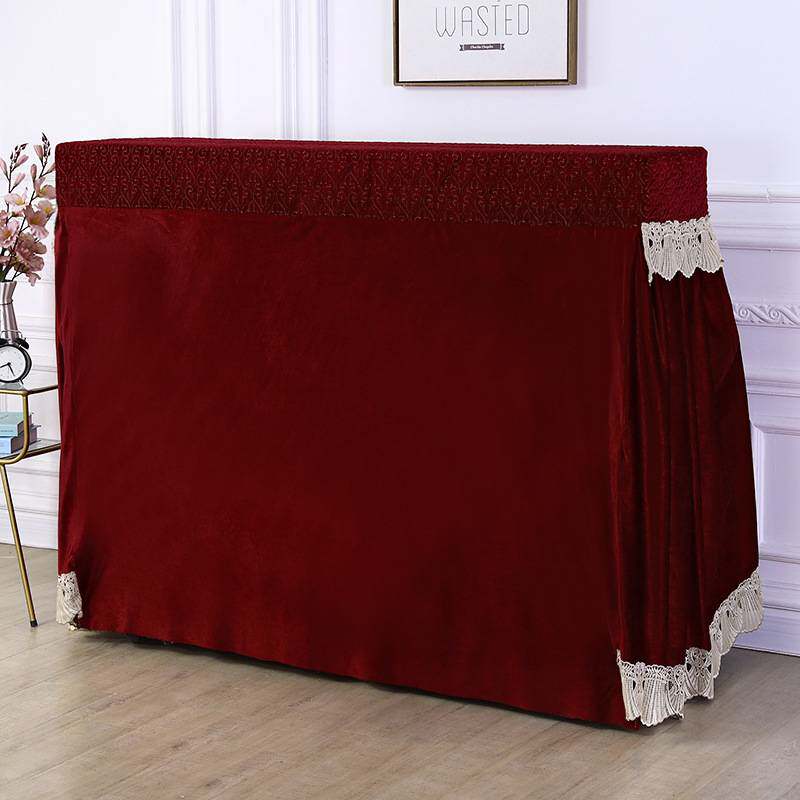 欧式钢琴罩新款现代简约全罩钢琴布高档公主盖布蕾丝电钢琴防尘罩