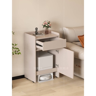 ?扫地机器人置物柜通用型基站柜云鲸收纳柜石头上方柜子鱼缸