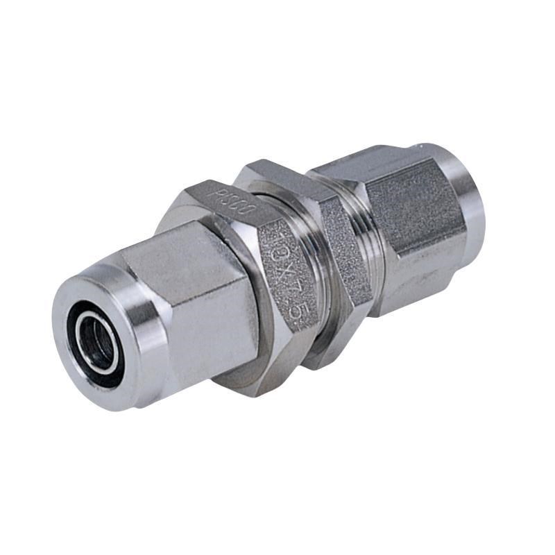 不锈钢快拧接头 隔板直接头 等径uJ-XYS71-D4/D6/D8/D10/D12