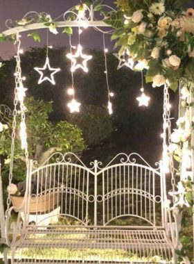 铁艺户外秋千 双人秋千椅  公园摆件阳台花园咖啡店庭院软装吊椅