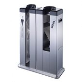 南方J 23E不锈钢双头自动雨伞机酒店门口豪华伞套机商用伞袋机