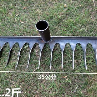 松土耙子钉耙农具小铁耙农用耙泥耙木柄耙翻土耙落叶耙枯草耙包邮