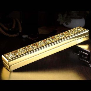 西藏密宗品 藏式纯铜色八吉祥线卧薰香炉 家用室内供佛檀香盒24cm