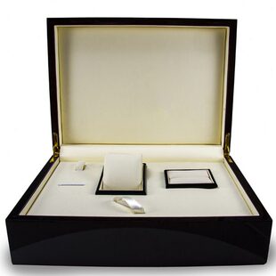 高档烤漆表盒实木首饰盒表盒定制展示收藏盒 可放钢笔表带戒指珠