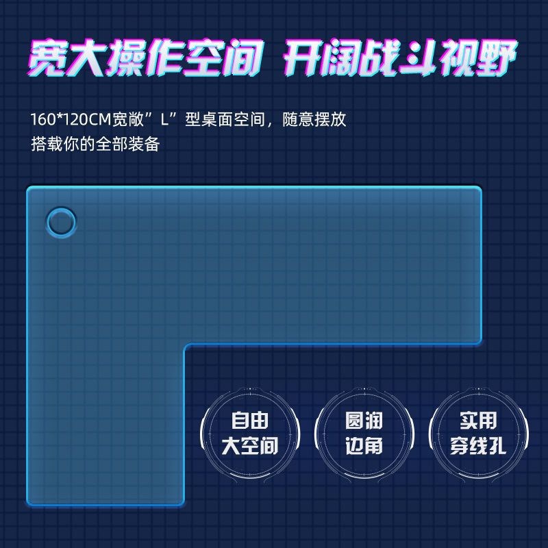 家用L型转角书桌台式电脑桌卧室写字桌学生双人小户型拐角办公桌