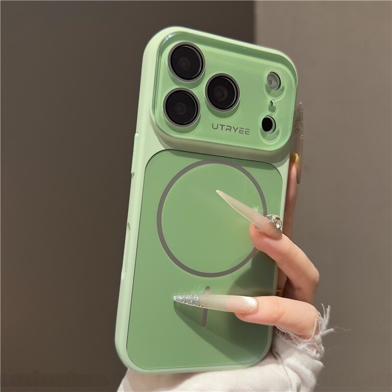 高级感AG磨砂大视窗适用苹果手机壳新款iphone17promax自带镜头膜16ProMax磁吸15Pro简约14pro全包防摔保护壳