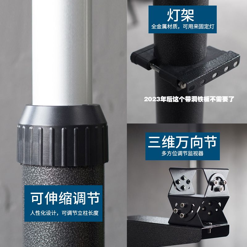 各种场景监控立杆支架停车、道闸自由调节便于门禁管理