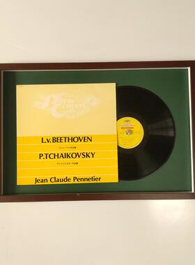 ?12寸胶唱片装裱框Fh(h(&aq相框音乐CD木专黑辑收纳简约展现代实