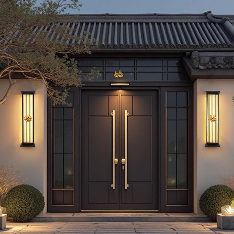 太阳能灯别墅阳台庭大门墙1围灯花园墙壁院灯户外免布线防水壁壁