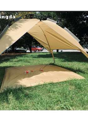 四角弹压式自动帐带活动地席简易3-4人遮阳蓬防雨棚公园午休篷