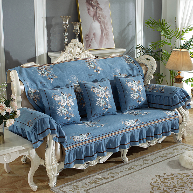 欧式沙发垫高档真皮防滑坐垫四y季通用奢华客厅123组合沙发垫定做