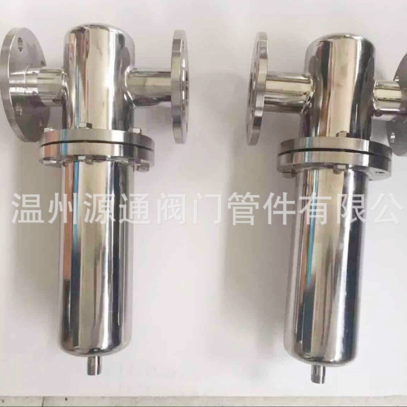 蒸汽过滤器   空气过滤器 不锈钢带压力表精密过滤器