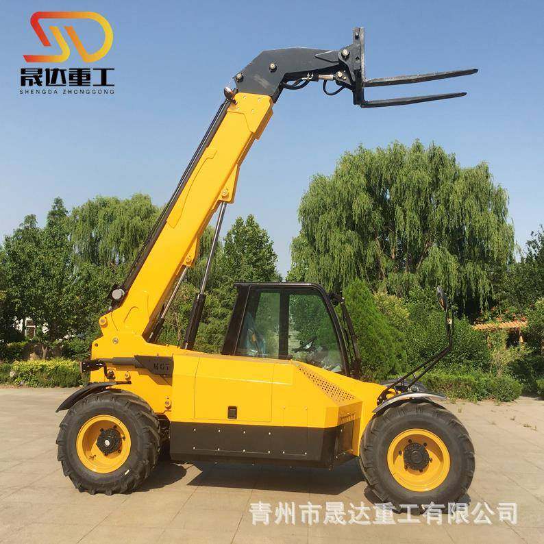 外贸出口多功能伸缩臂叉装机 农场养殖场高空物料搬运伸缩臂叉车