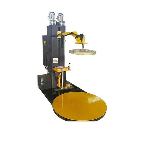 托盘缠绕机 电动压顶型缠绕包装机 加压预拉伸栈板缠膜机