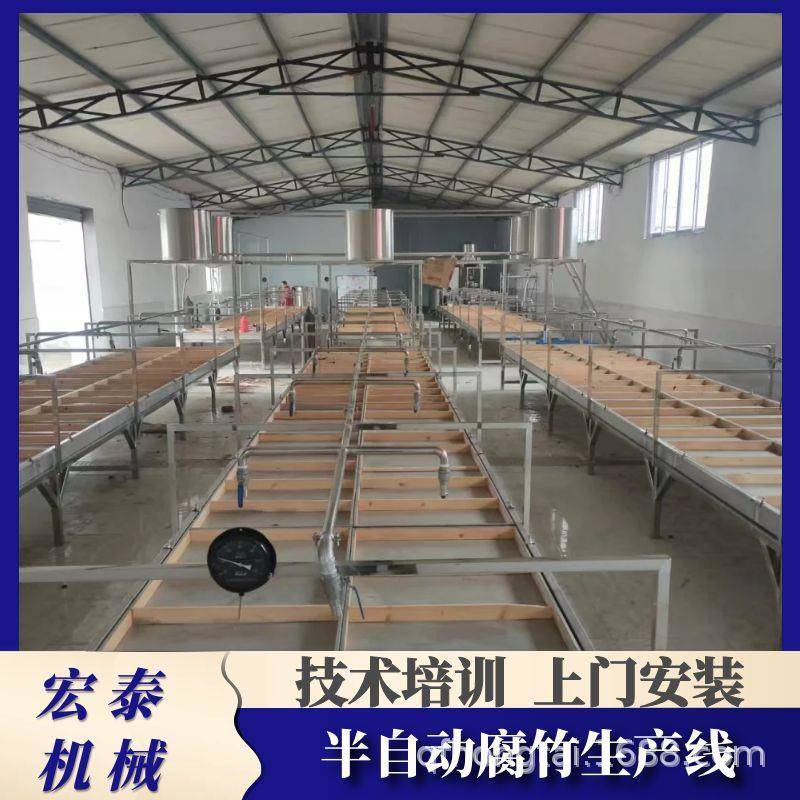 半自动腐竹生产线 手工挑皮做腐竹的设备 小投资创业设备