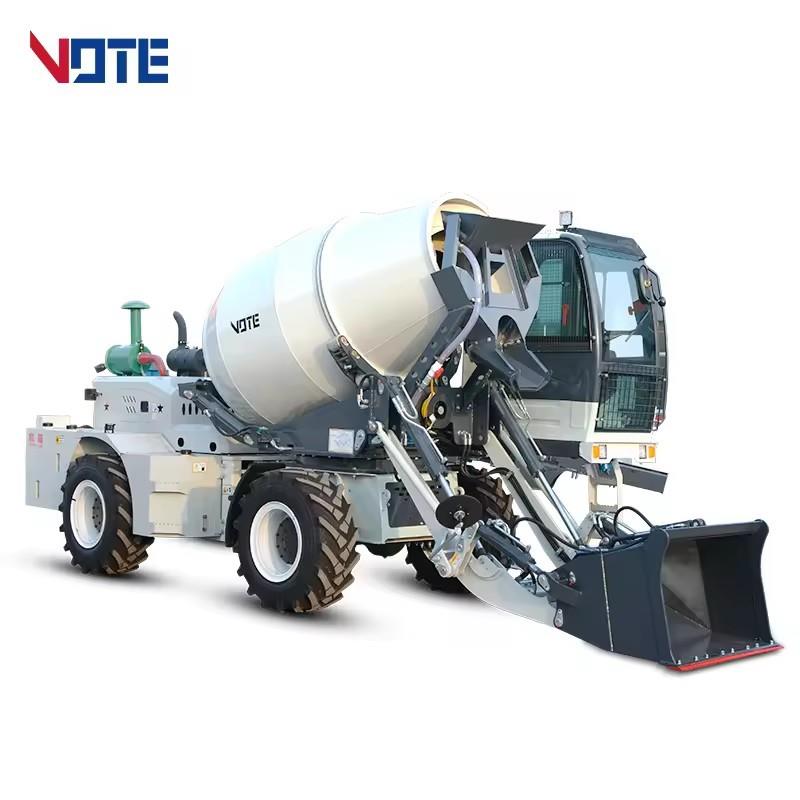 2.6 cubic mobile self loading concrete mixer truck