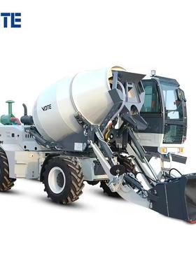 2.6 cubic mobile self loading concrete mixer truck