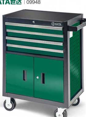 世达68件新能源汽车汽保机修组套09948(含四抽两门工具车)带工具