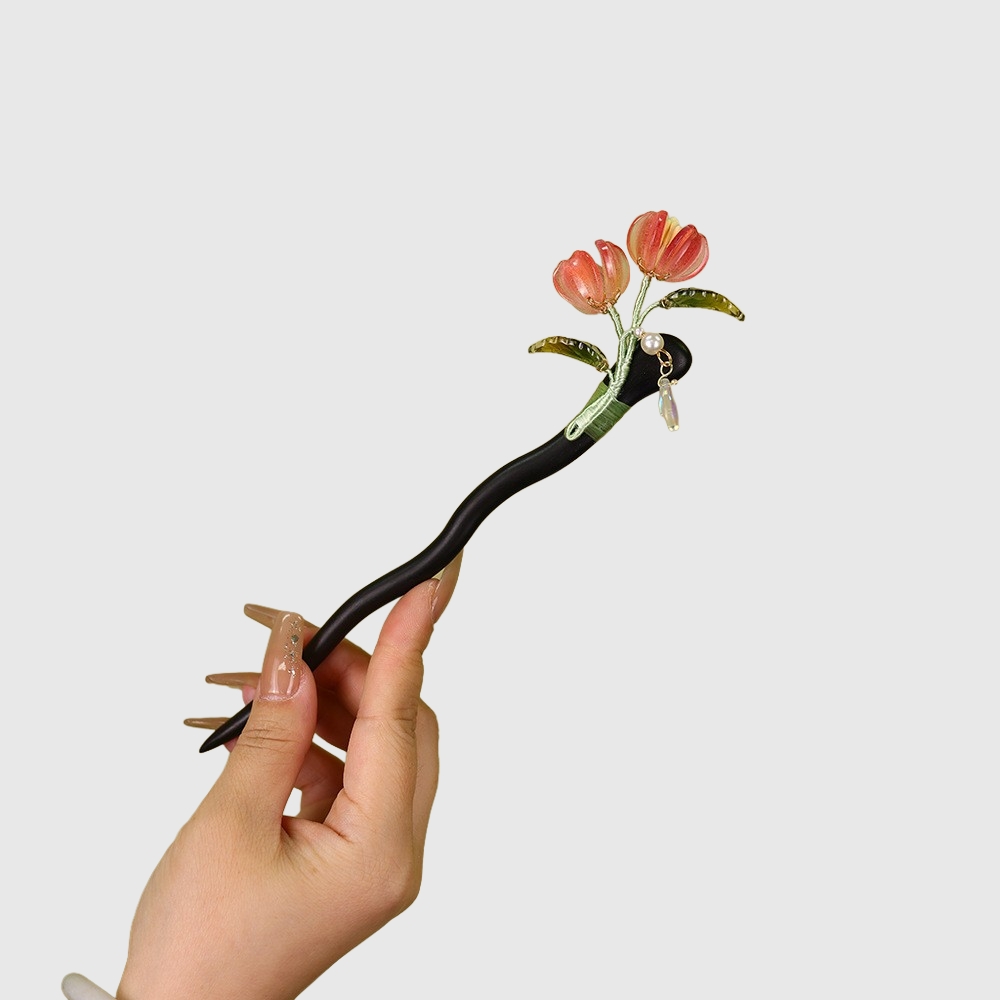 黑檀木发簪新中式簪子