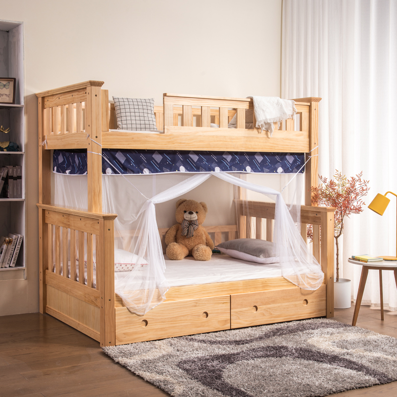 上下铺子母床上下床蚊帐2s022新款高级遮光学生宿舍家用卧室老式