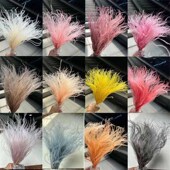 干花花材羽毛草 大把小花束配材柔丝浪漫草l草 羽毛草