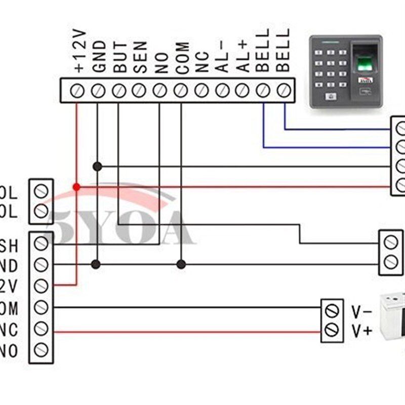 280kg明装磁力锁电磁锁280公斤门禁锁磁锁电子锁吸力锁系统