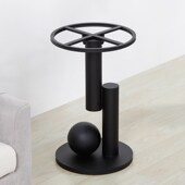 新款 轻奢铁艺桌腿支架桌脚架酒店茶几边几腿脚架子岩板大理石支撑