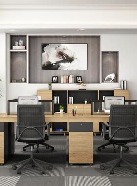 公家具职员办公桌桌代简约屏风工位14162/办4四人位组合创意员现