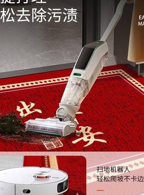 入门地垫新中式门口垫子红色进F99S5H户滑门脚垫家用新款裁可剪防