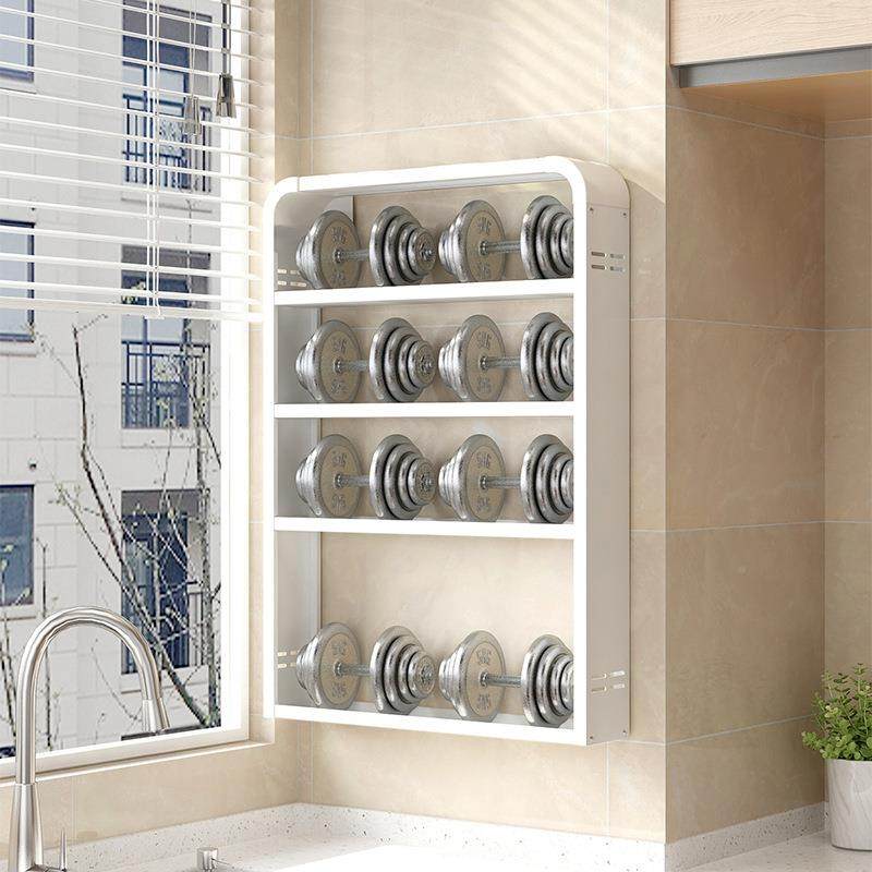 厨房置架物架可调节调料壁挂调免打孔上多jHtzwZ8j层收纳架储物墙