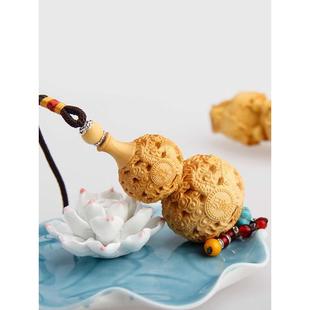 黄杨木龙葫F8757TMT文艺玩手把件汽车挂件收藏雕雕刻工创意随身芦