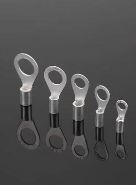 BB带铜套铜鼻冷压圆型铜子端子408J2.5-4船用铜鼻子双J层接线口