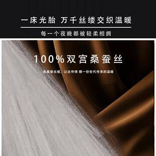 宫双桑蚕丝长丝工厂直发工纯手拉制被子蚕丝被光胎轻茧盈柔软蚕丝