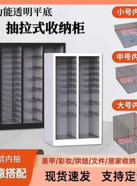 家LJG-1用收纳柜带轮子抽屉钢多层分格彩物妆美制甲油胶烘焙盒式