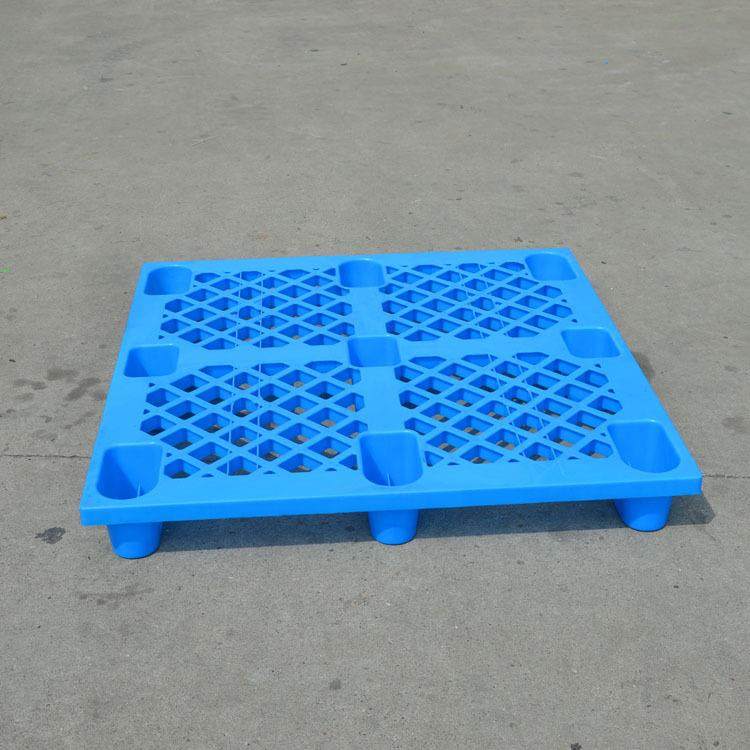 8托盘12LNB0九板脚网格叉车塑料栈塑板防潮料垫蓝色
